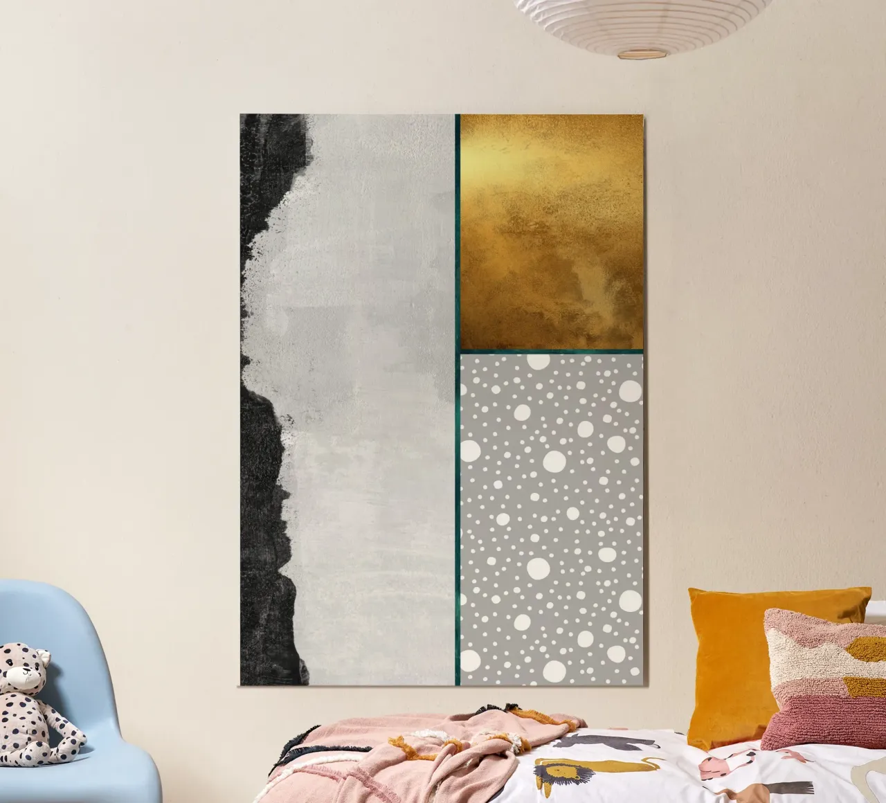 abstract geometric pop alluminio dibond da vintageshop