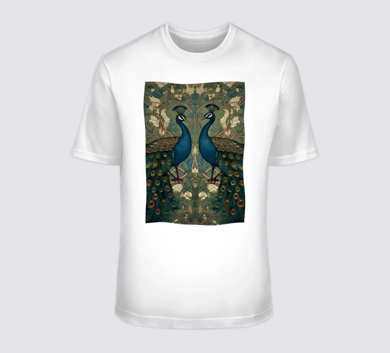 pavone appollaiato su un albero t-shirt da Ropech Shop