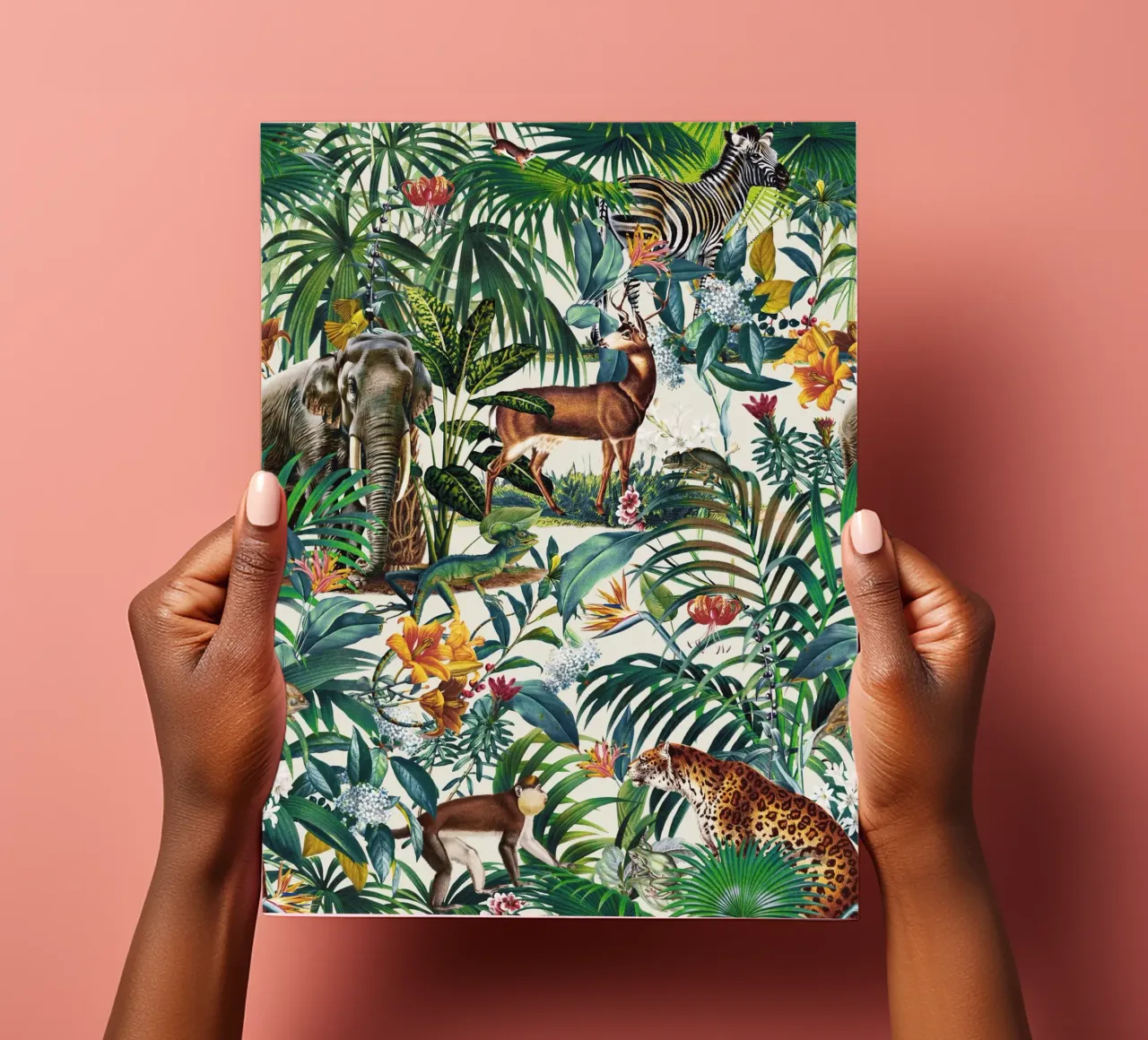 Floral And Animals Pattern III stickervel van burcukorkmazyurek