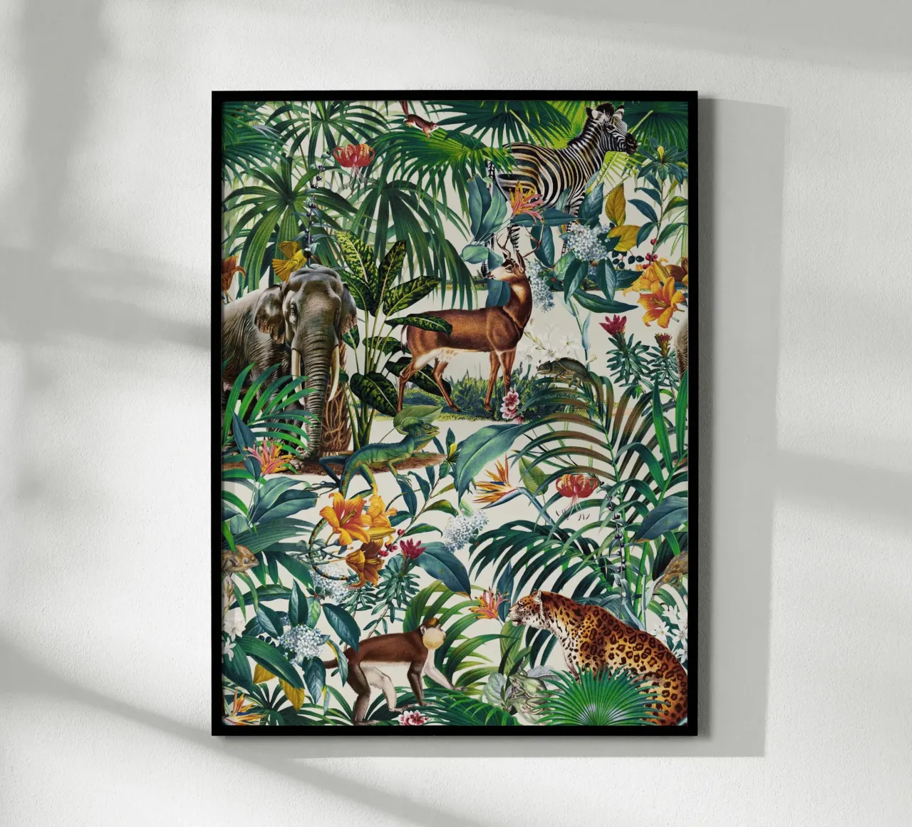 Floral And Animals Pattern III Poster von burcukorkmazyurek