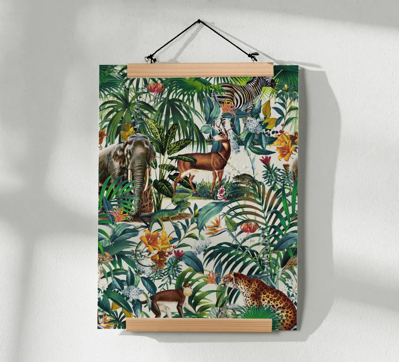 Floral And Animals Pattern III Poster von burcukorkmazyurek