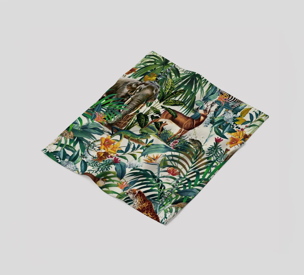 Floral And Animals Pattern III coperta in pile da burcukorkmazyurek