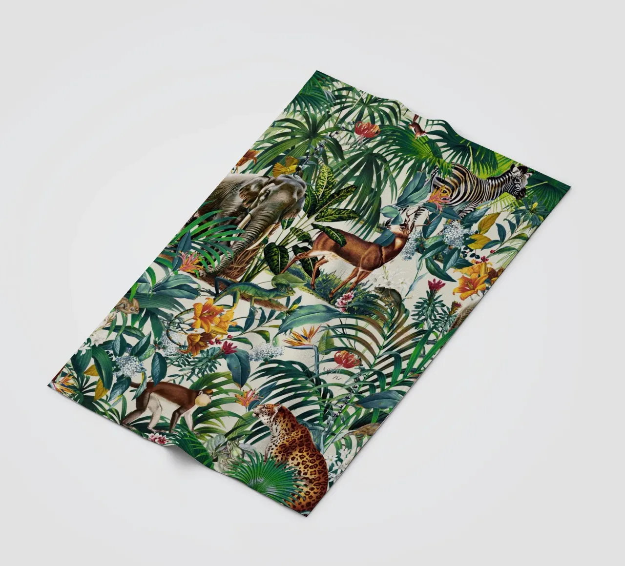 Floral And Animals Pattern III coperta in pile da burcukorkmazyurek