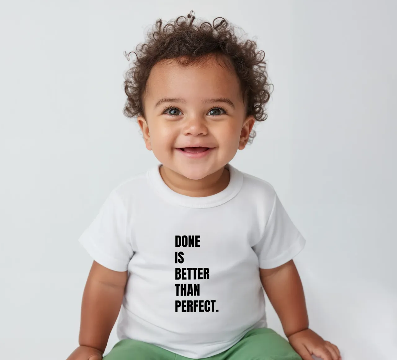 Done is better than perfect maglietta neonato da RB-Quotes
