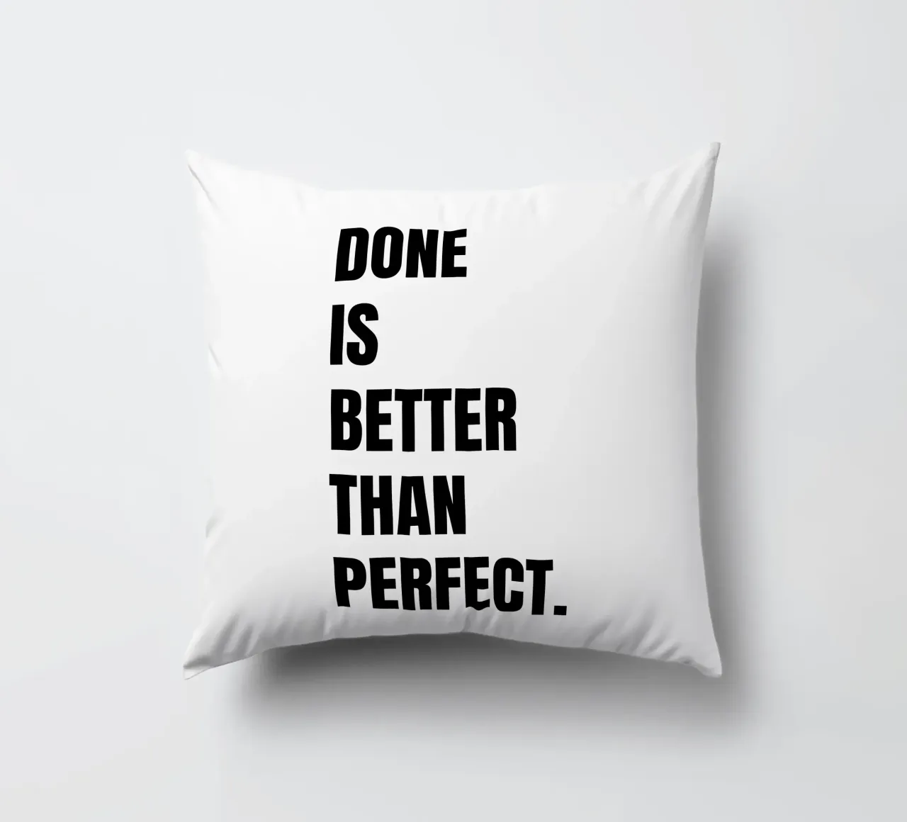 Done is better than perfect cuscino da RB-Quotes