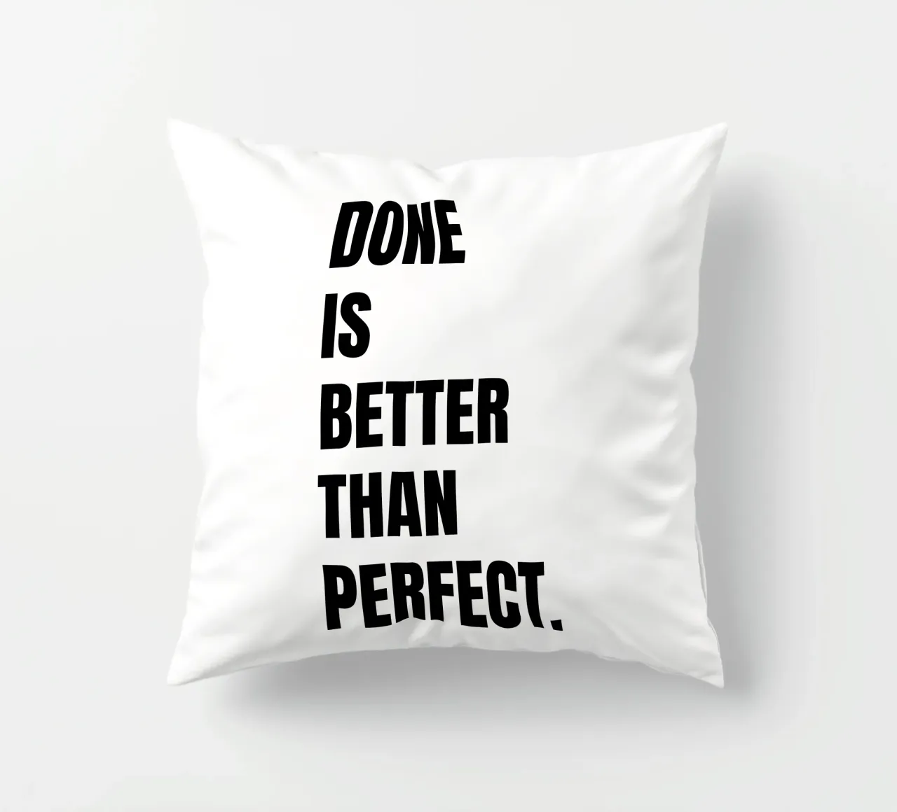 Done is better than perfect cuscino da RB-Quotes
