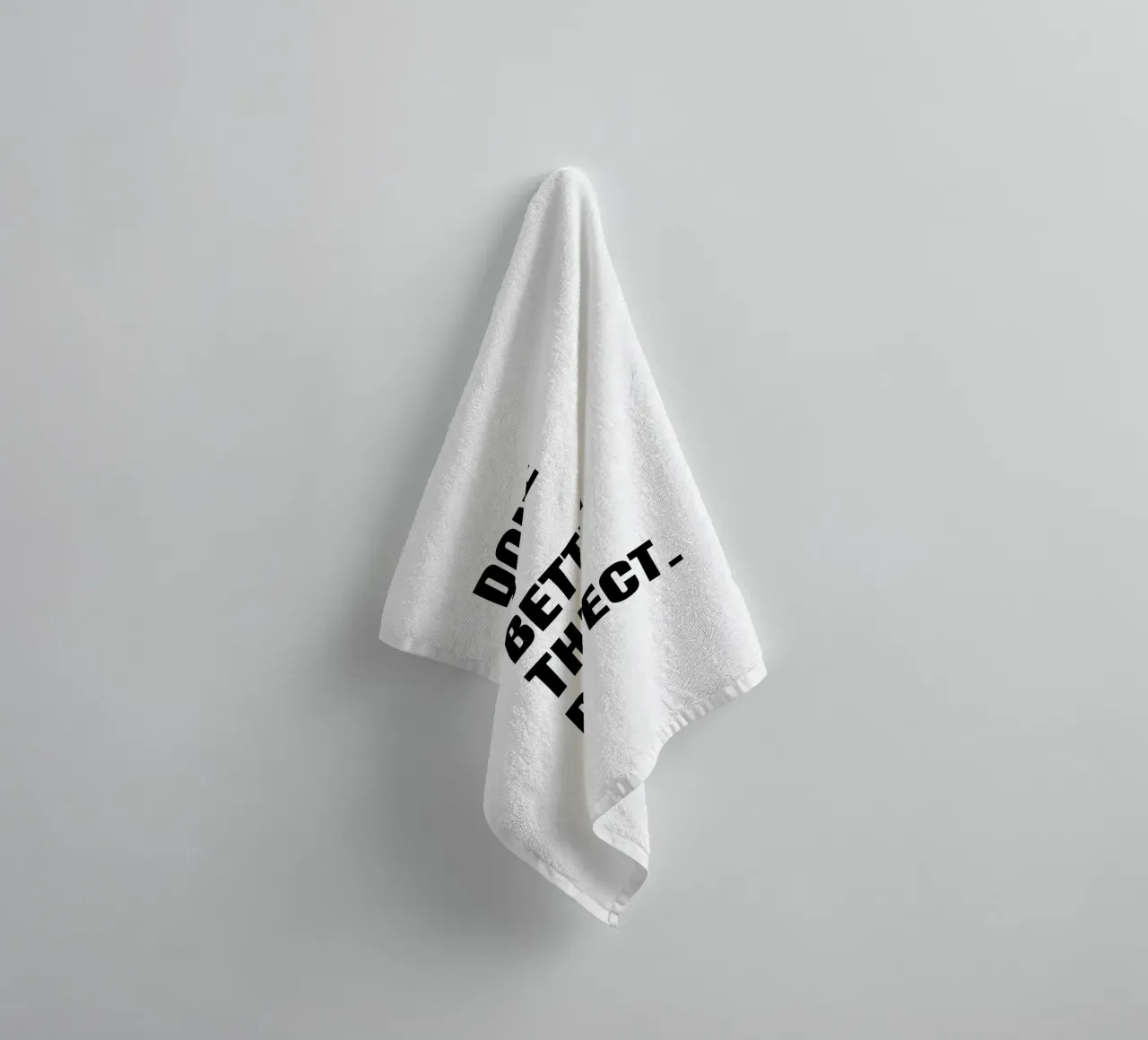 Done is better than perfect anpassbare Schrift towel by RB-Quotes