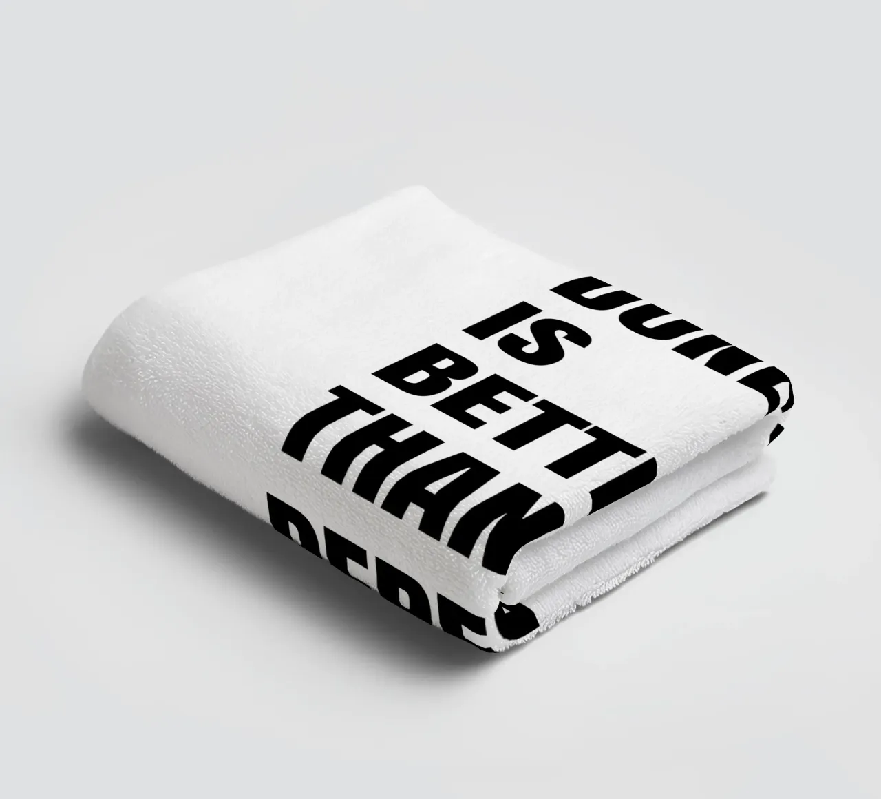 Done is better than perfect asciugamano da bagno da RB-Quotes