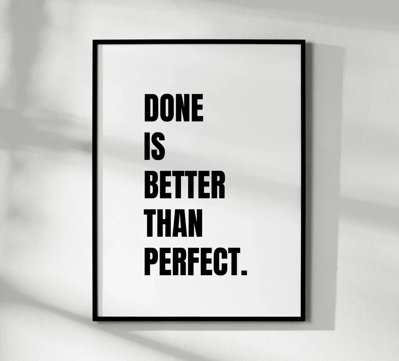 Done is better than perfect carta hahnemühle da RB-Quotes