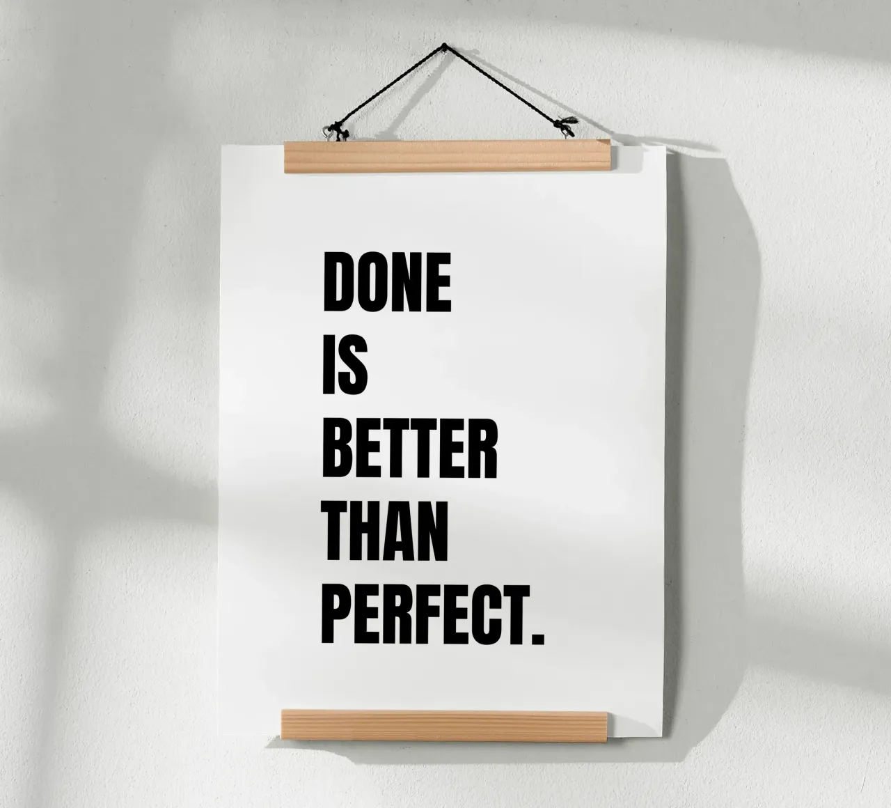 Done is better than perfect carta hahnemühle da RB-Quotes