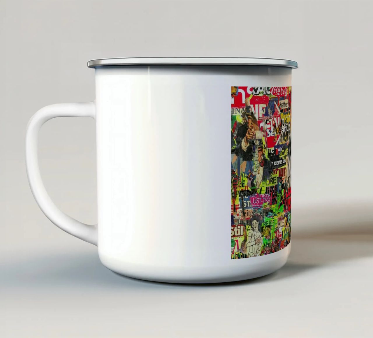 Trashy, 2007 Emaille Tasse von Gothans Papierwelten