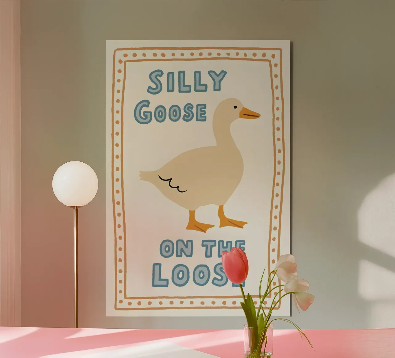 Silly Goose on the Loose aluminium-dibond van LittleMieschiefs