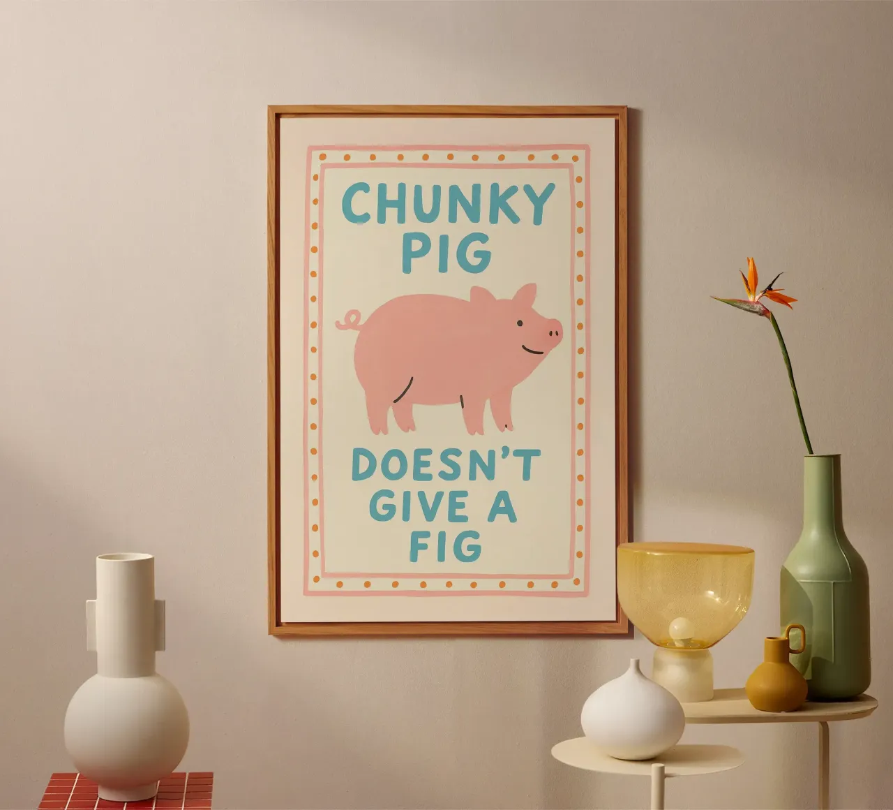 Chunky Pig Doesn’t Give a Fig pannello forex da LittleMieschiefs