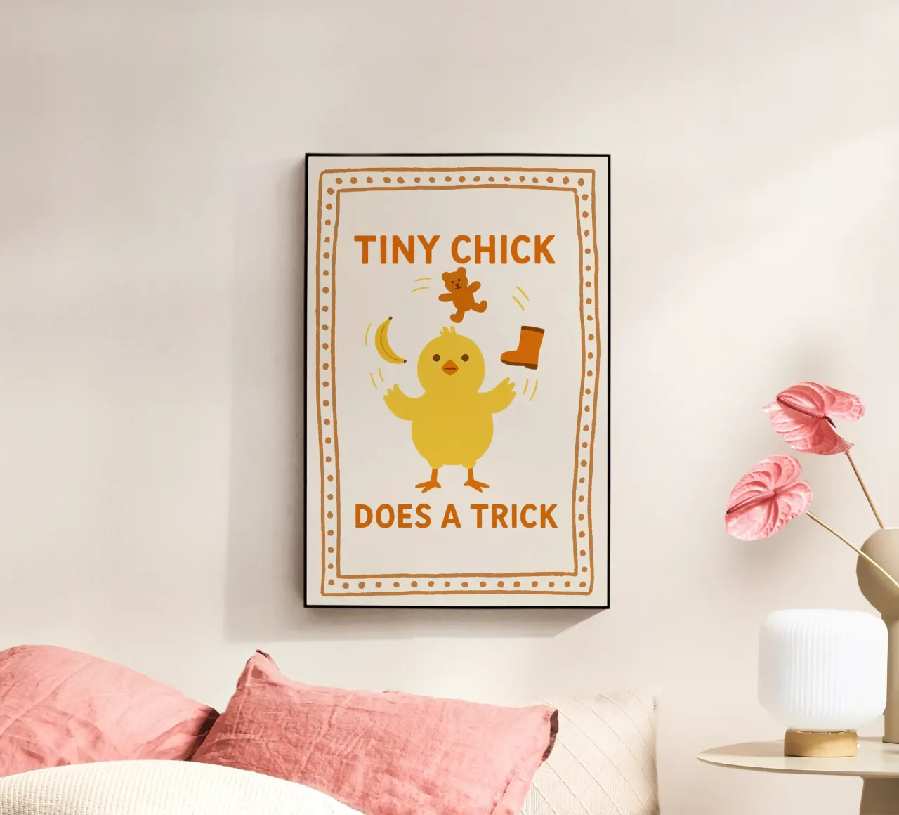 Tiny Chick Does a Trick plexiglass da LittleMieschiefs