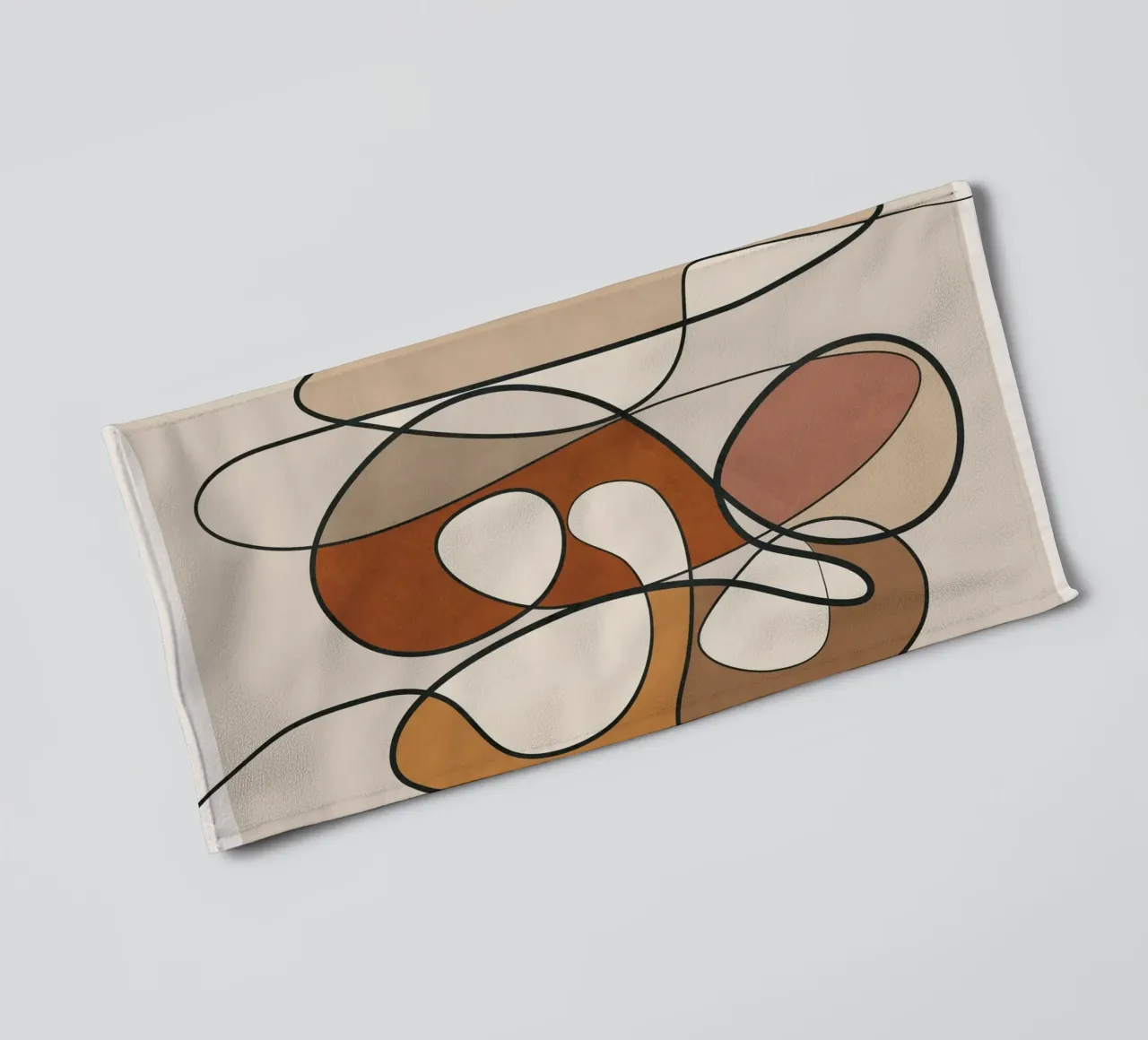Abstract Line 01 towel by cityart
