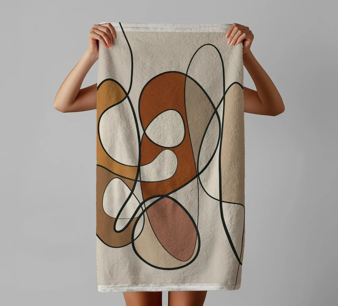 Abstract Line 01 asciugamano da bagno da cityart