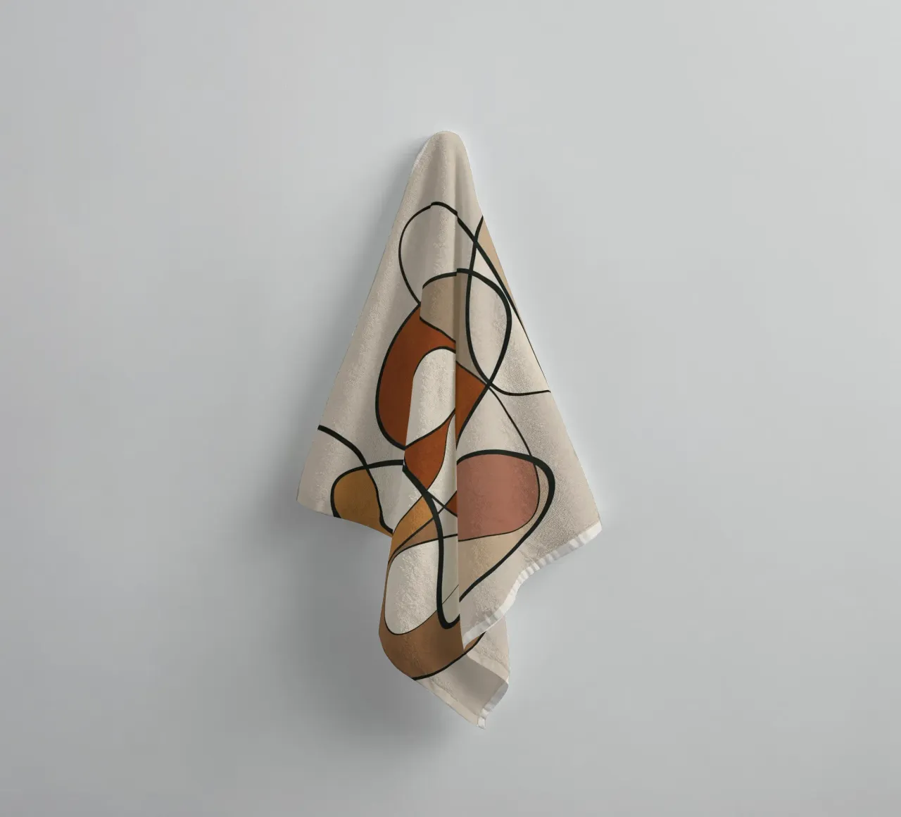 Abstract Line 01 towel by cityart