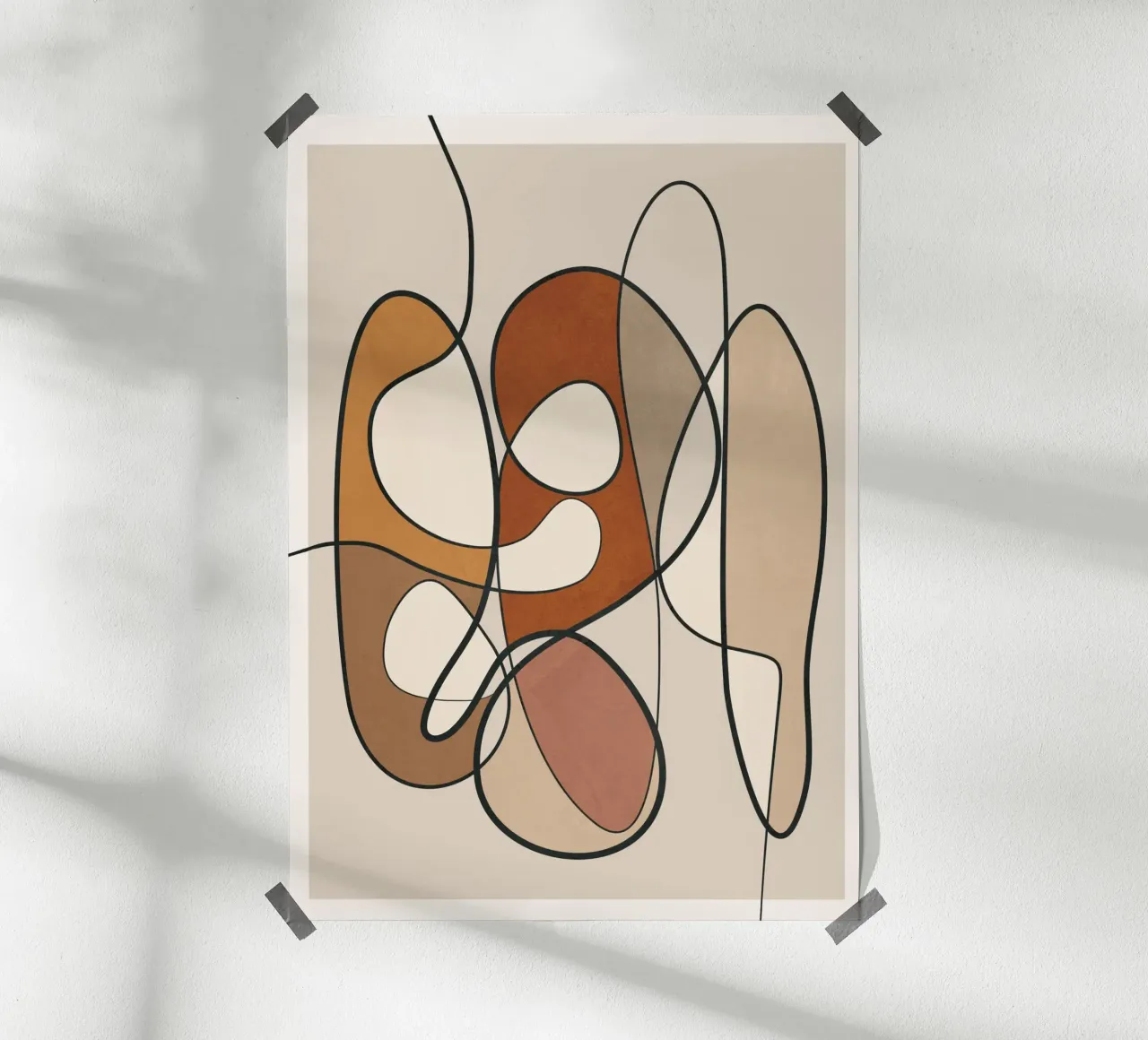 Abstract Line 01 carta hahnemühle da cityart