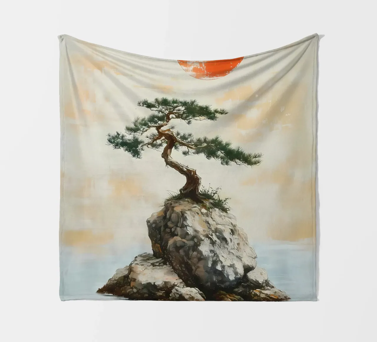 bonsai pine tree rock coperta in pile da Patrick L Lord