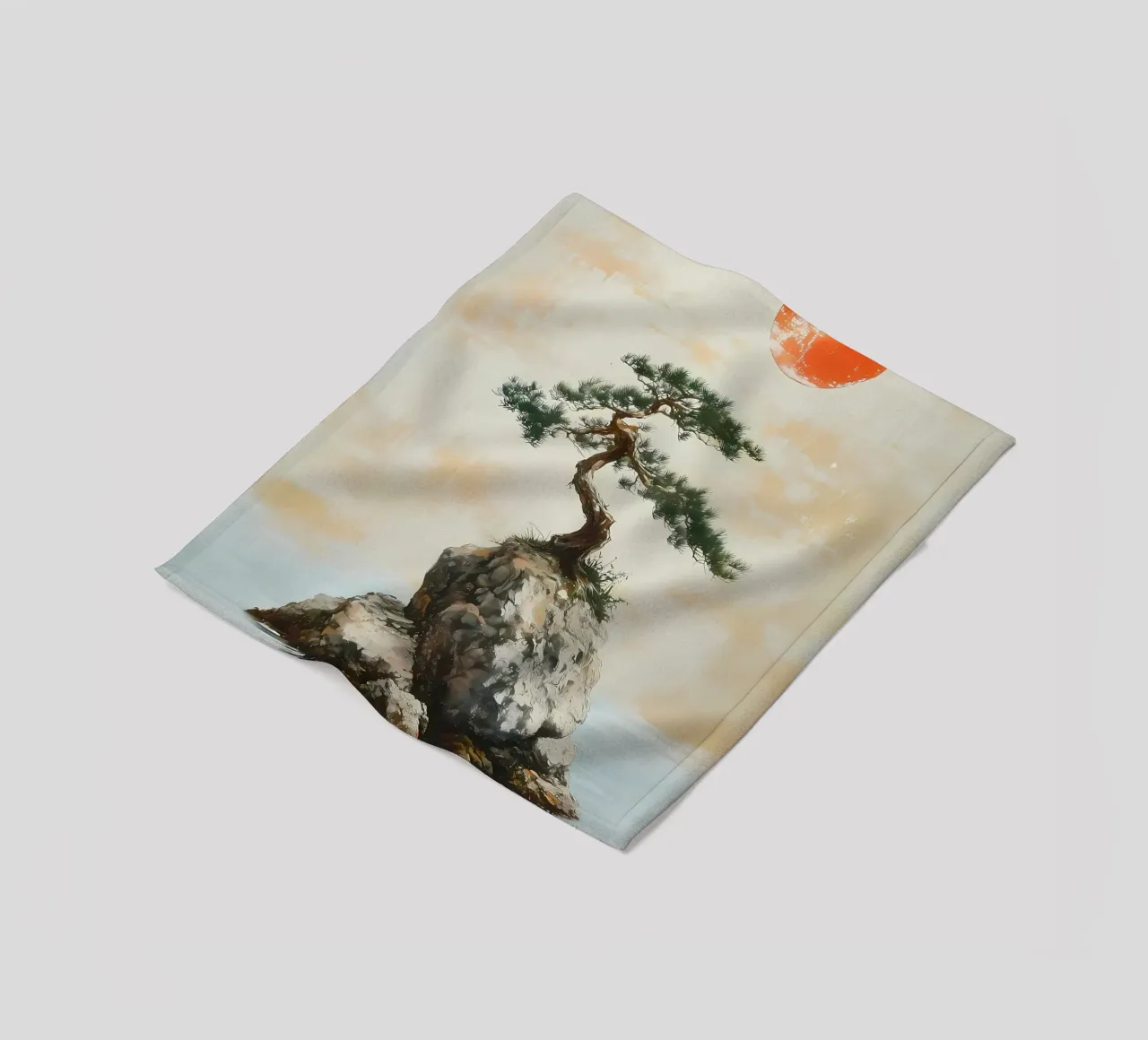 bonsai pine tree rock coperta in pile da Patrick L Lord
