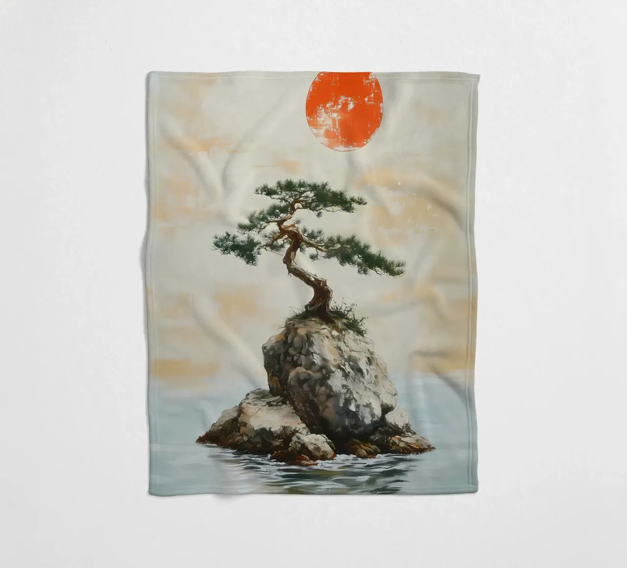 bonsai pine tree rock coperta in pile da Patrick L Lord