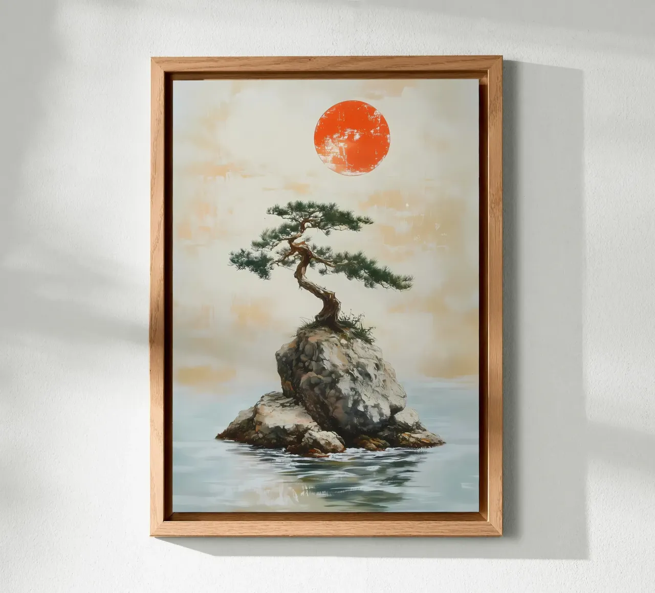 bonsai pine tree rock alluminio dibond da Patrick L Lord
