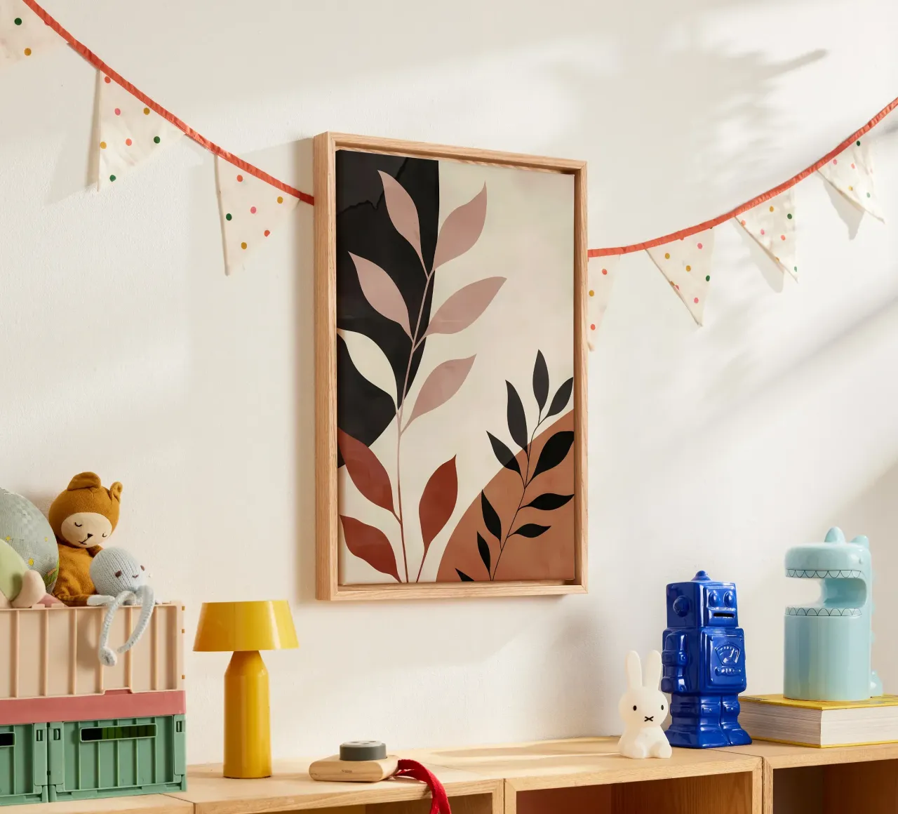 bladeren gebladerte botanisch canvas met Baklijst van Patrick L Lord