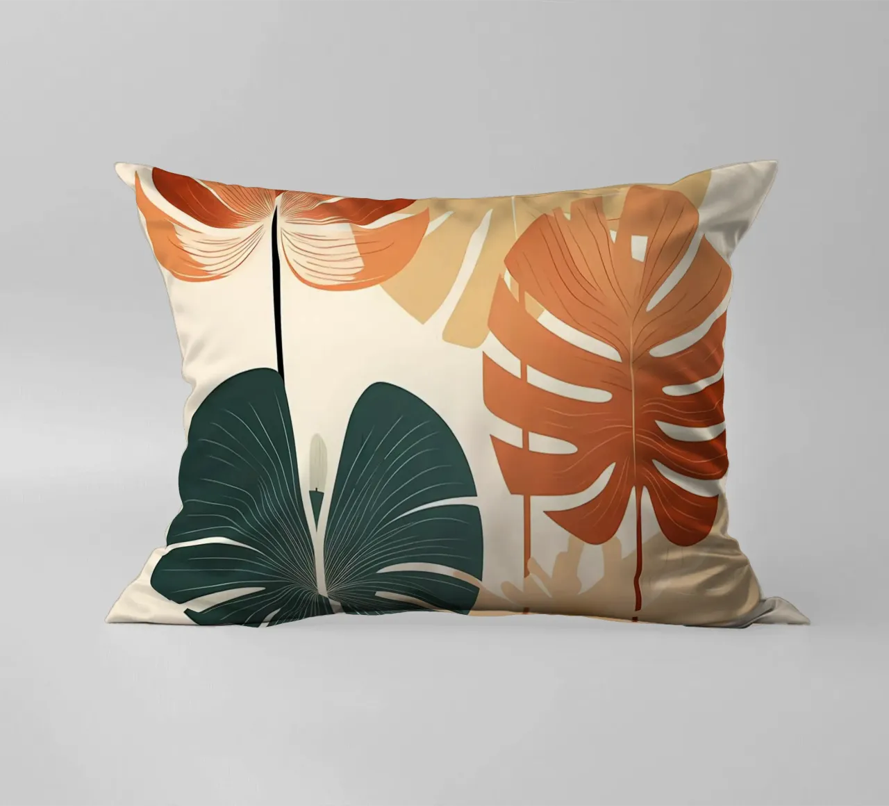 foglie di monstera tropicale cuscino da Patrick L Lord
