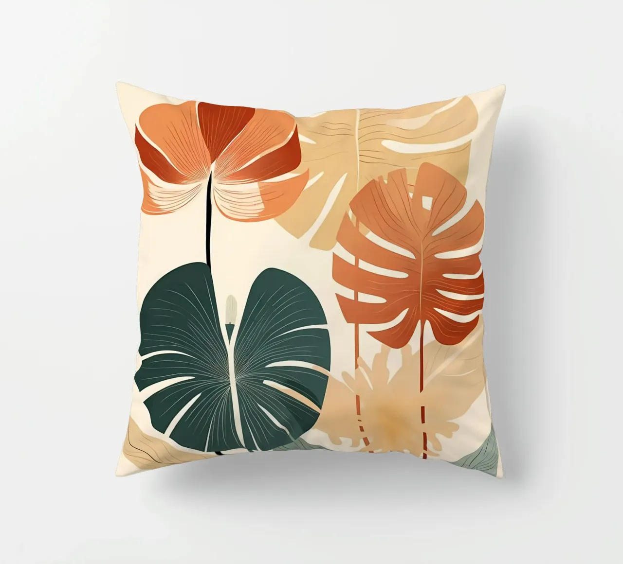 foglie di monstera tropicale cuscino da Patrick L Lord