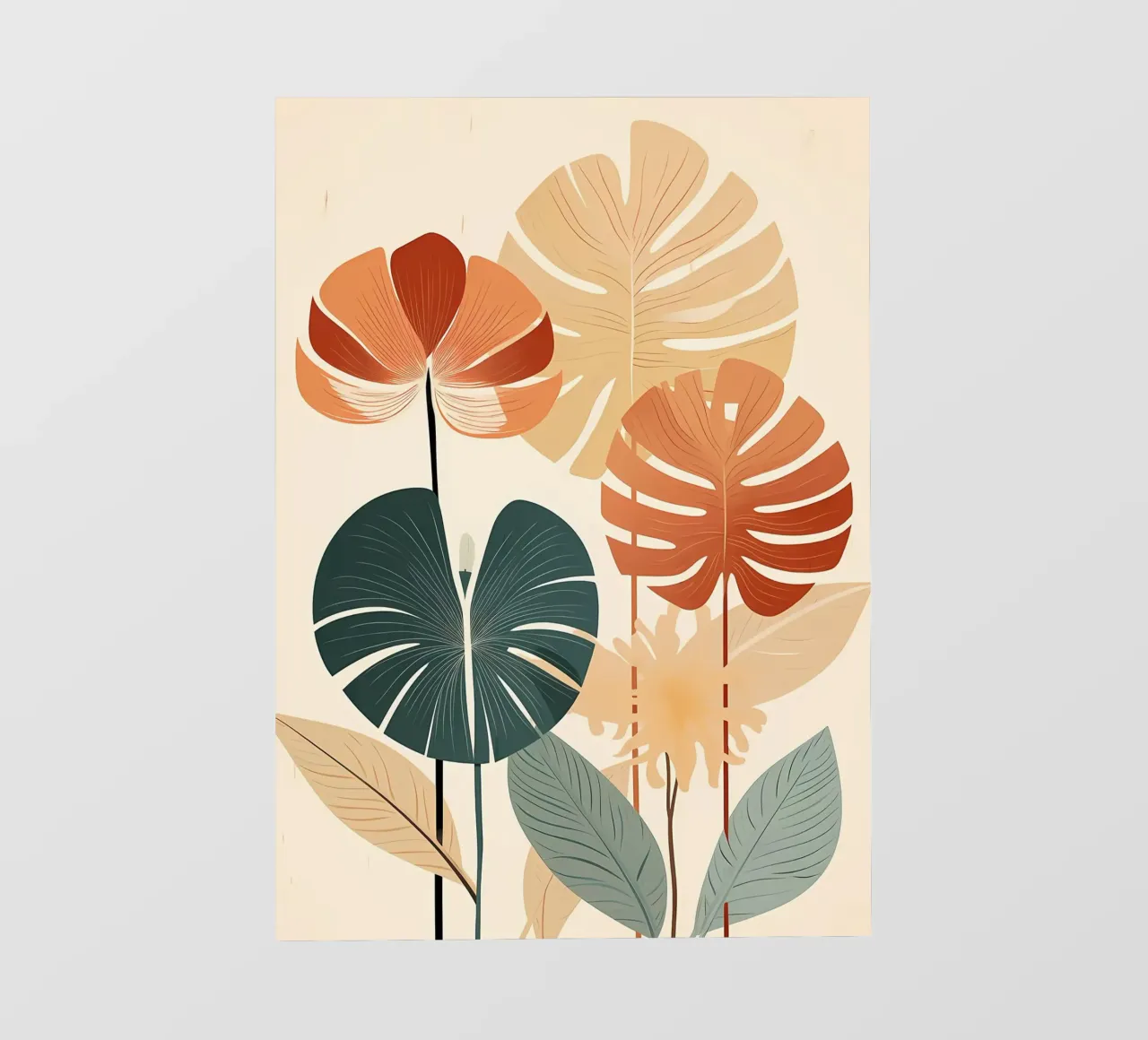 foglie di monstera tropicale pellicola backlit da Patrick L Lord