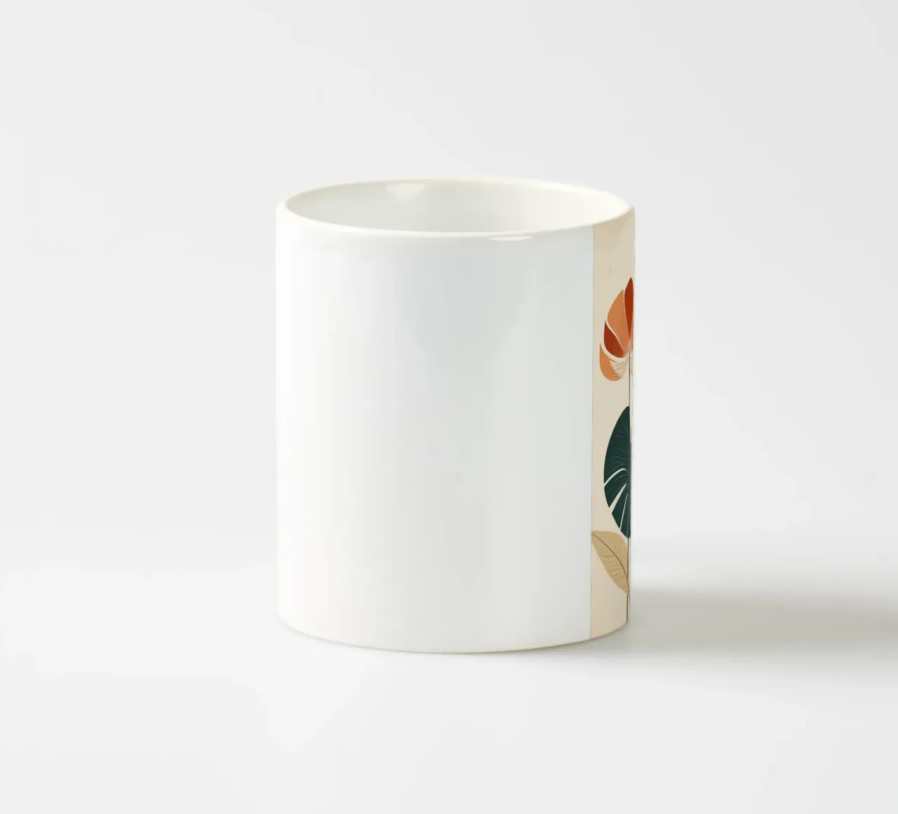 foglie di monstera tropicale tazza in ceramica da Patrick L Lord