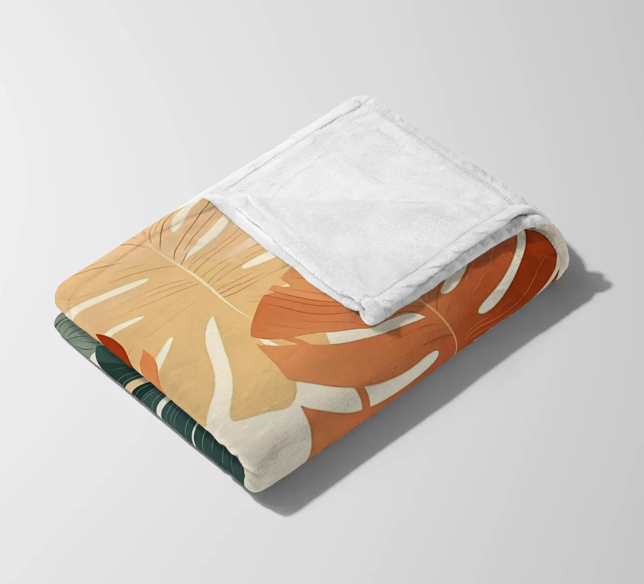 foglie di monstera tropicale coperta in pile da Patrick L Lord