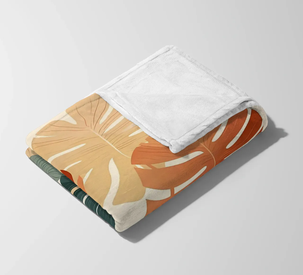 foglie di monstera tropicale coperta in pile da Patrick L Lord
