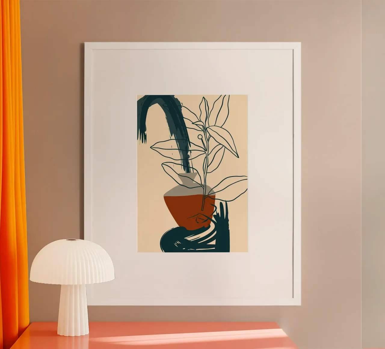 pianta a foglia in vaso carta hahnemühle da Patrick L Lord