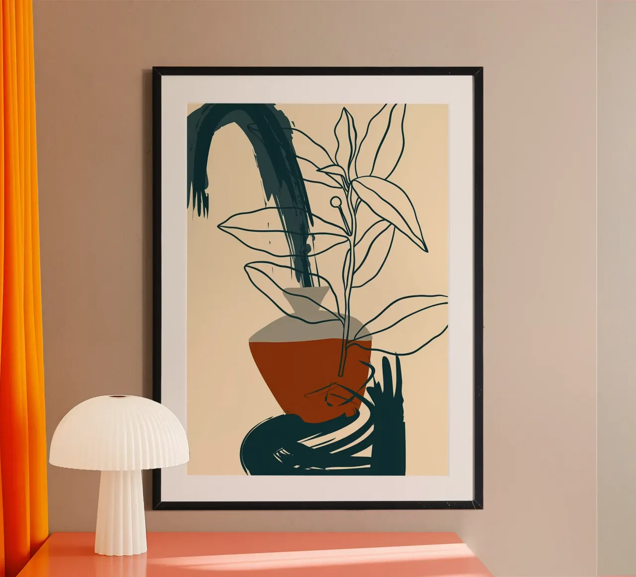 pianta a foglia in vaso carta hahnemühle da Patrick L Lord