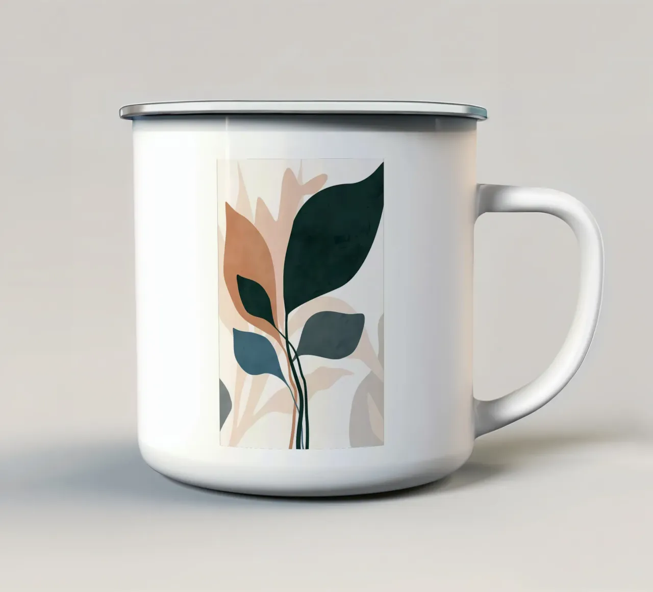 foglie fogliame botanico tazza in smalto da Robert Wiesner