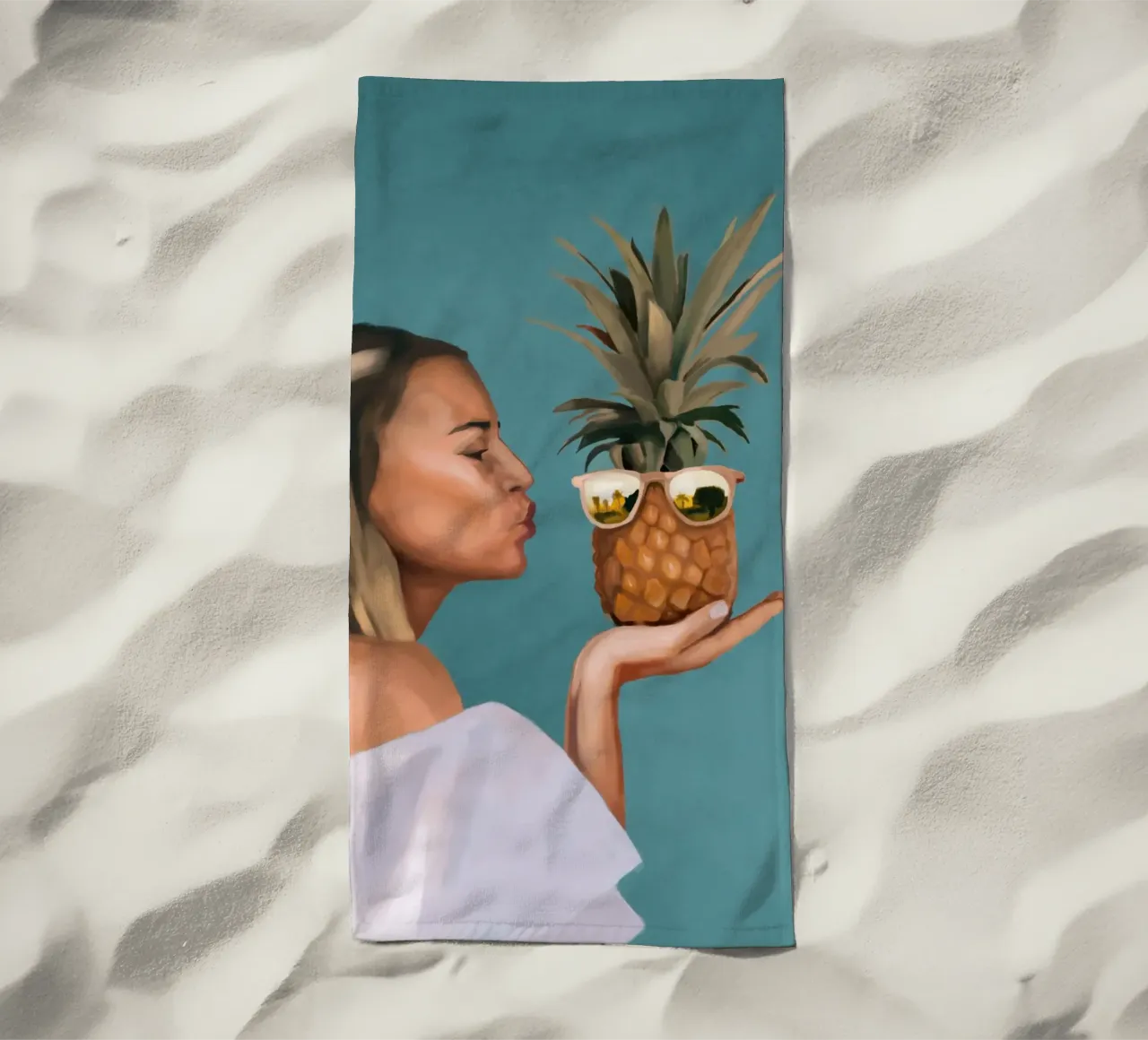 Bacio tropicale 1 telo mare da Verse