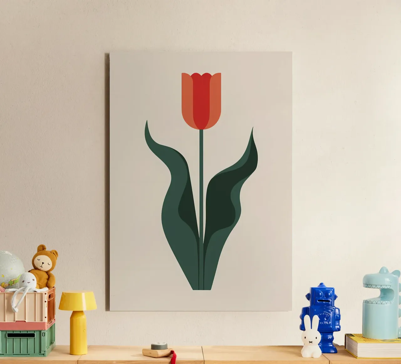 fiore di tulipano in fiore alluminio dibond da Robert Wiesner