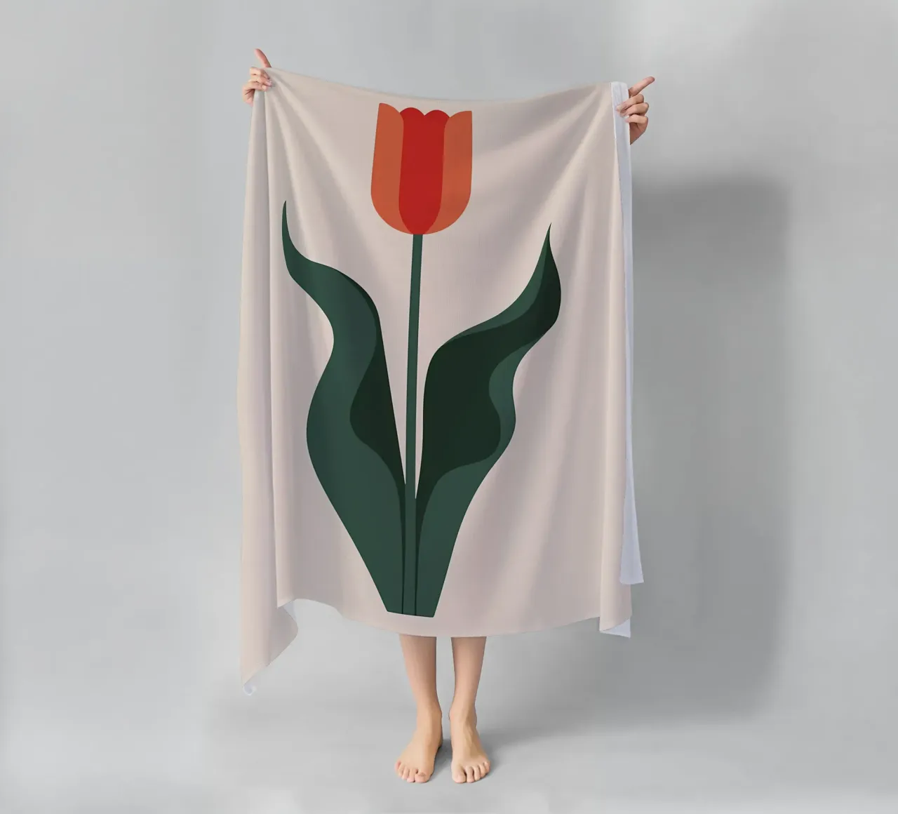 fiore di tulipano in fiore telo mare da Robert Wiesner