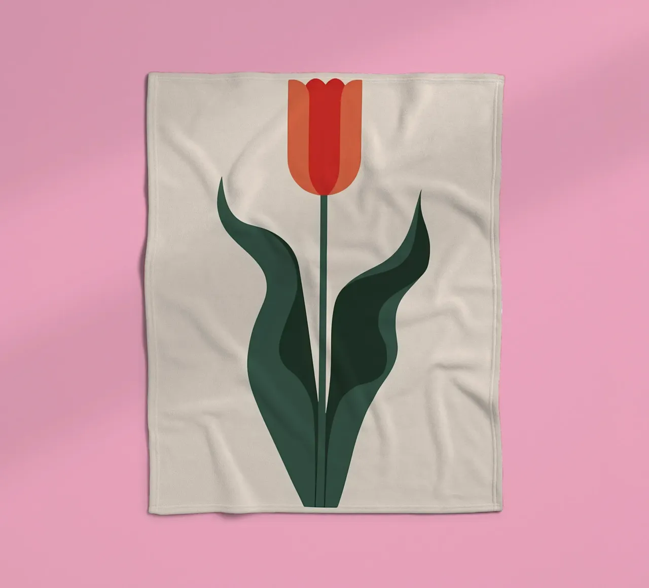 fiore di tulipano in fiore coperta in pile da Robert Wiesner