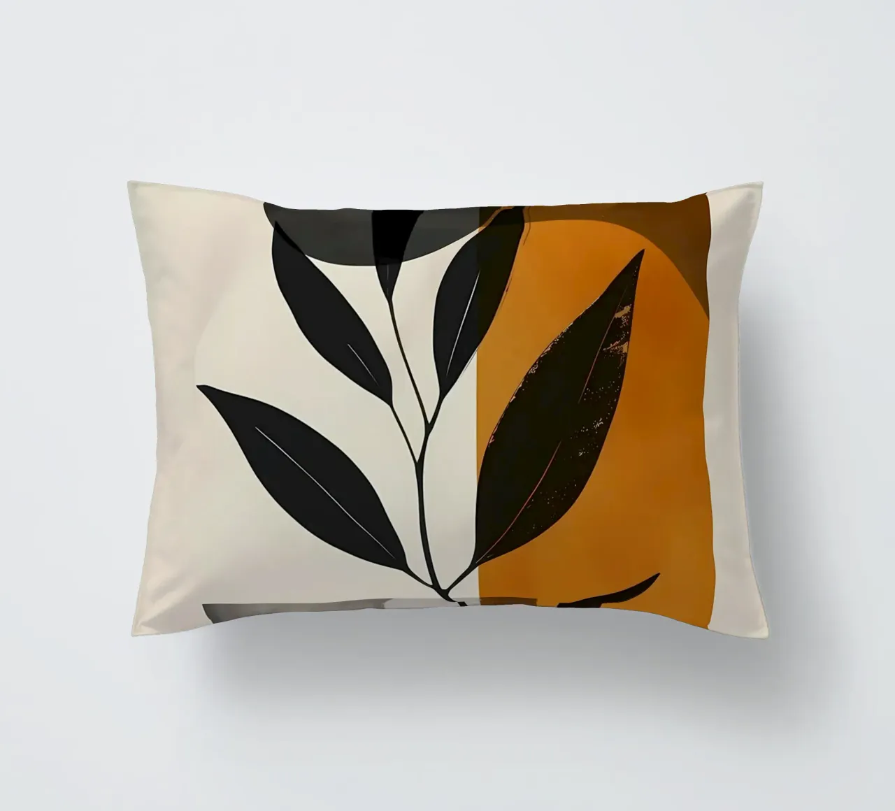 foglie forme geometriche cuscino da Robert Wiesner