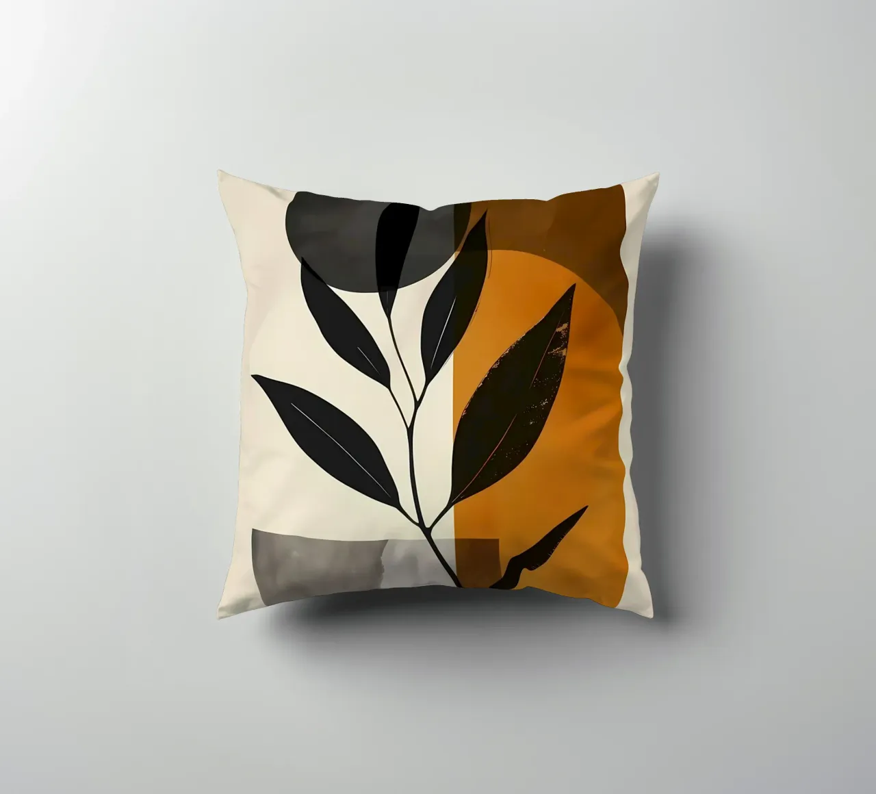 foglie forme geometriche cuscino da Robert Wiesner