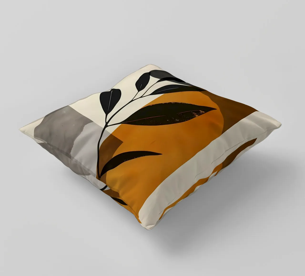 foglie forme geometriche cuscino da Robert Wiesner
