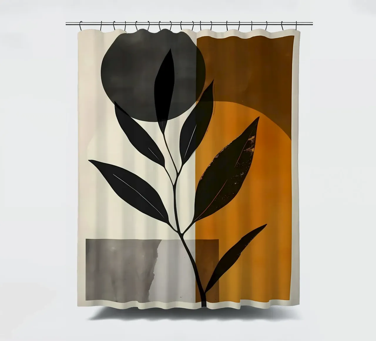 foglie forme geometriche tenda da doccia da Robert Wiesner