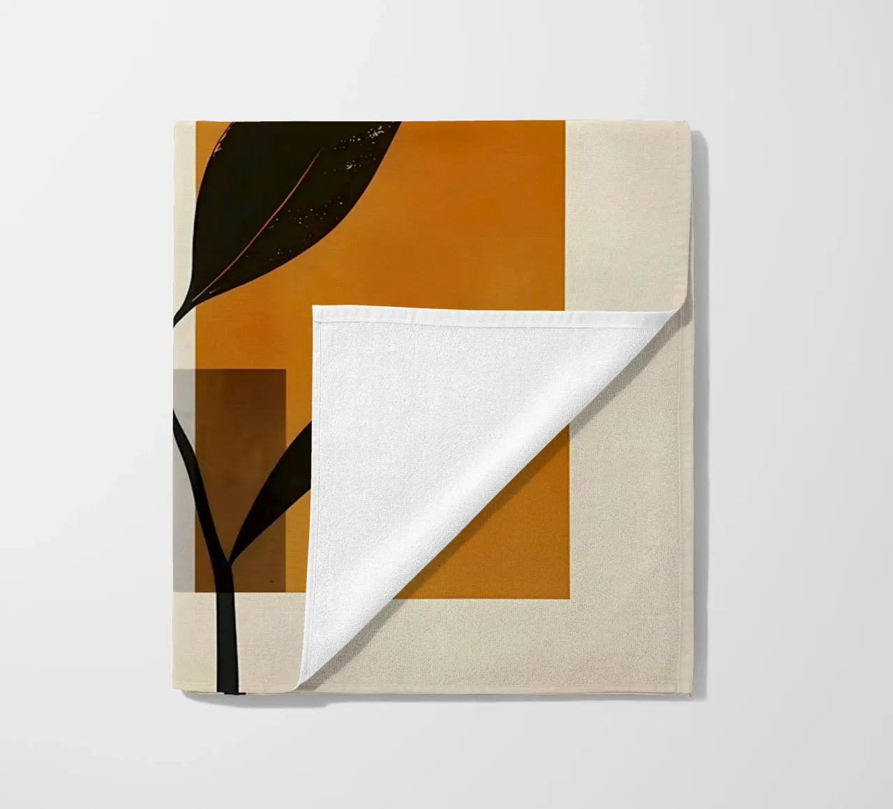 foglie forme geometriche telo mare da Robert Wiesner