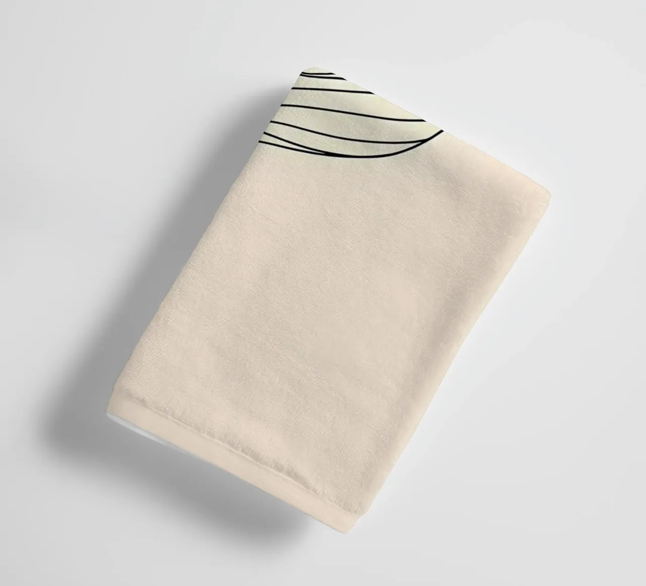 leaf botanical nature line towel by Robert Wiesner