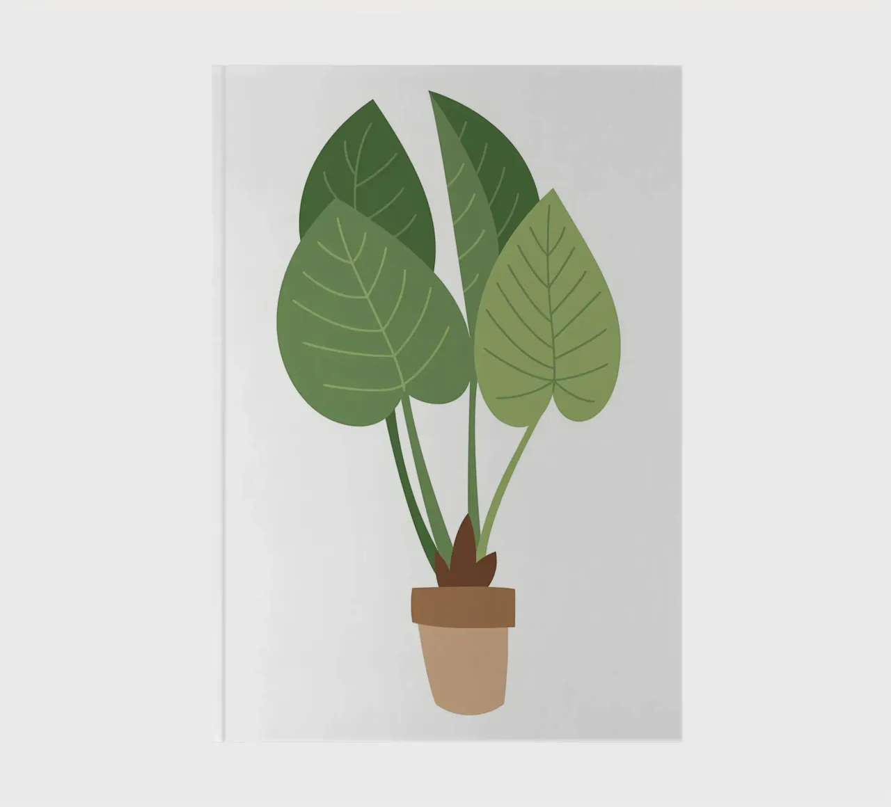 potted plant leaves green plant notebook by Patrick L Lord