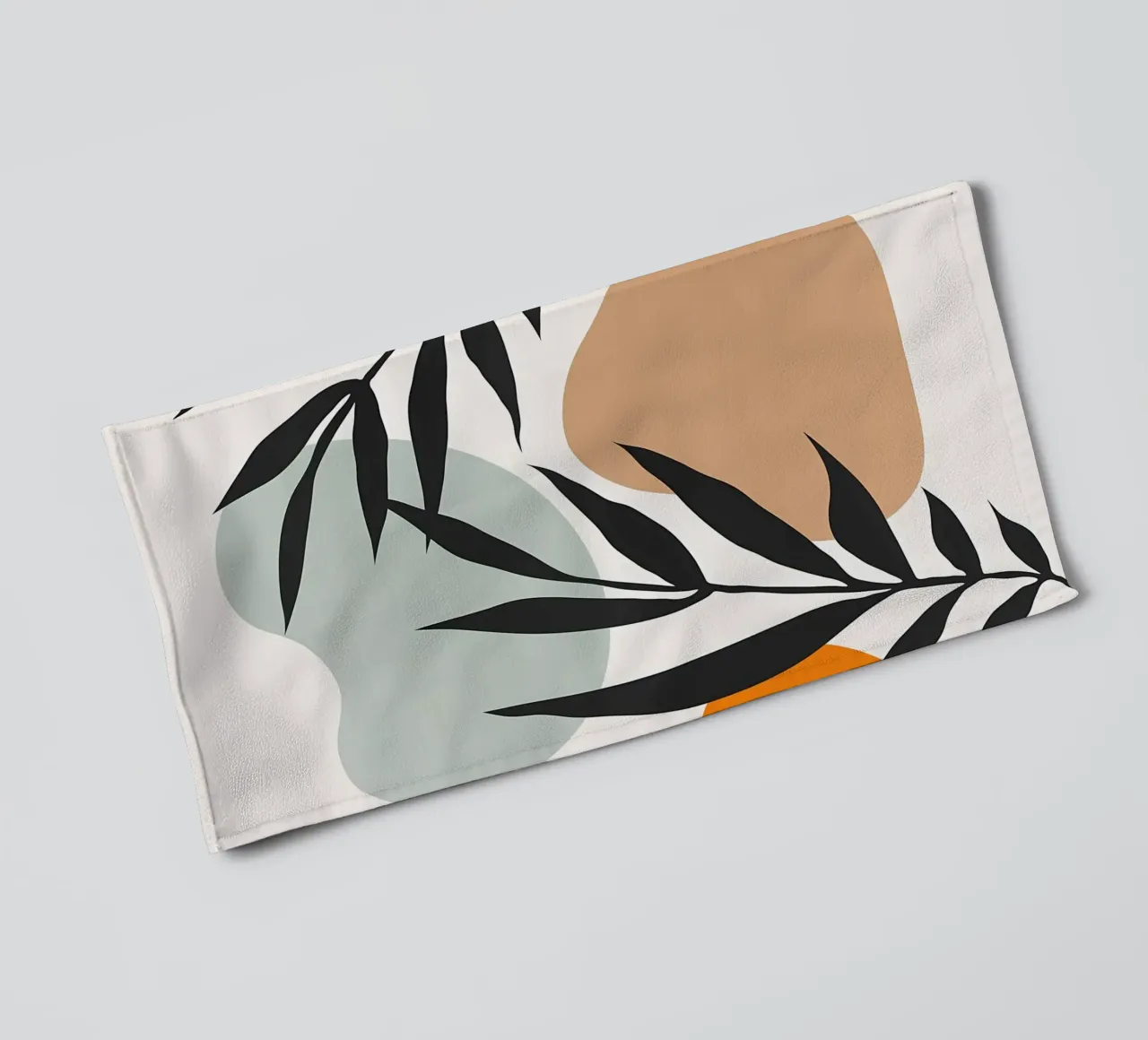 leaves abstract shapes foliage towel by Patrick L Lord