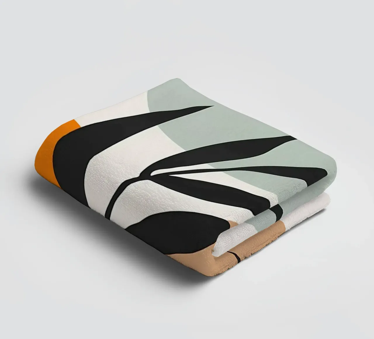 leaves abstract shapes foliage towel by Patrick L Lord
