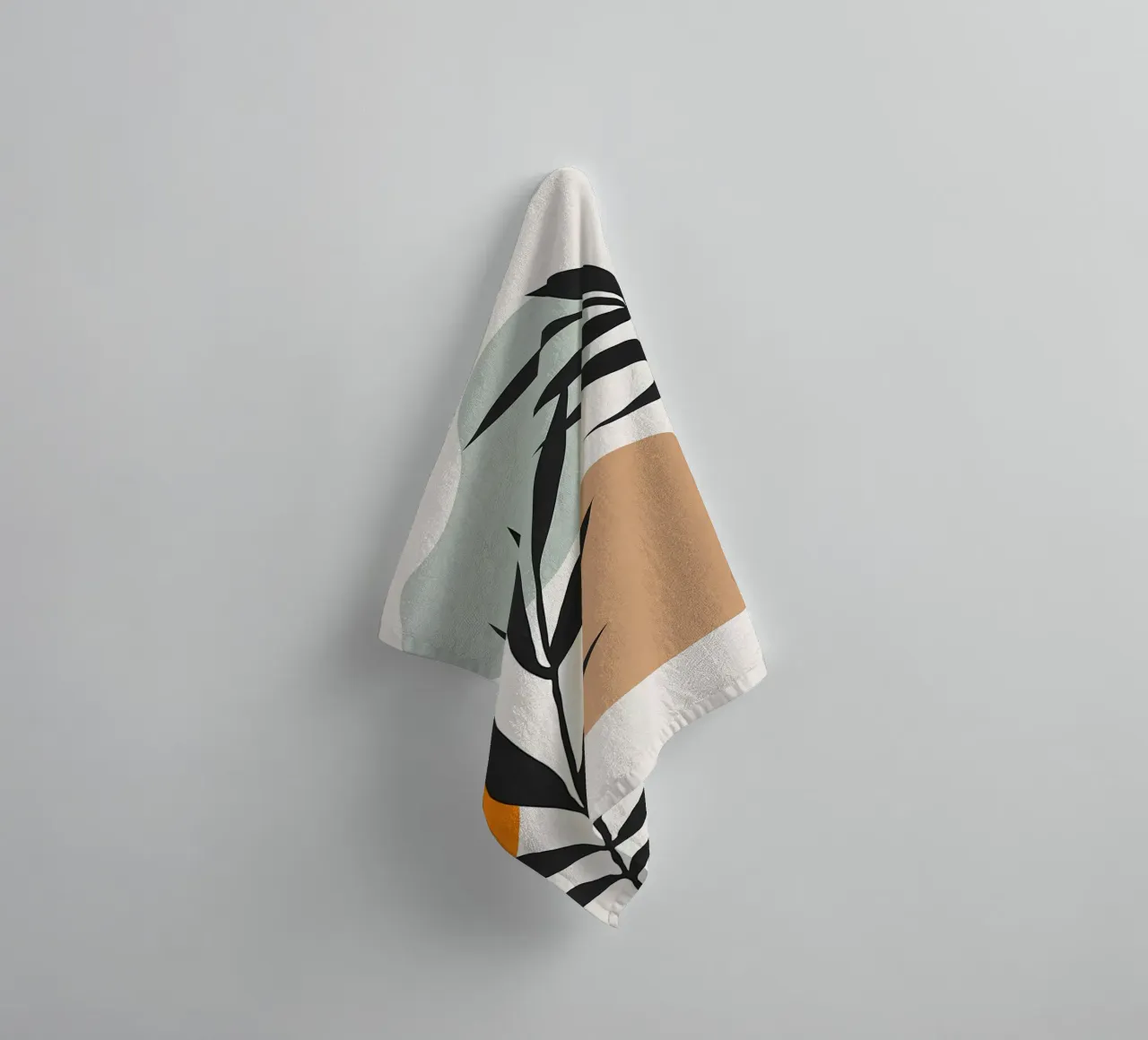 leaves abstract shapes foliage towel by Patrick L Lord